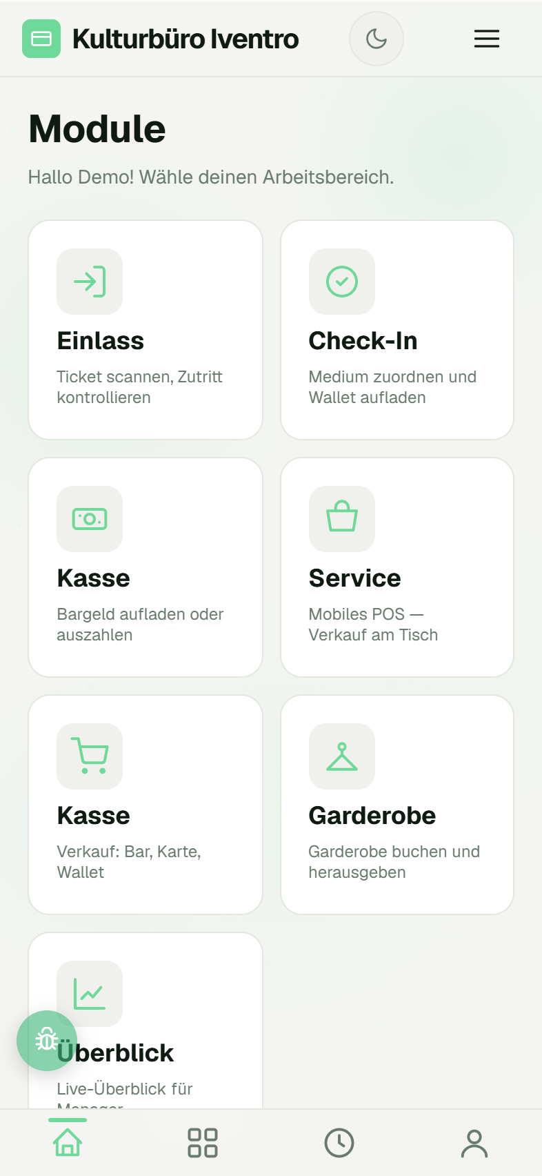Update-Banner mit „Jetzt aktualisieren"